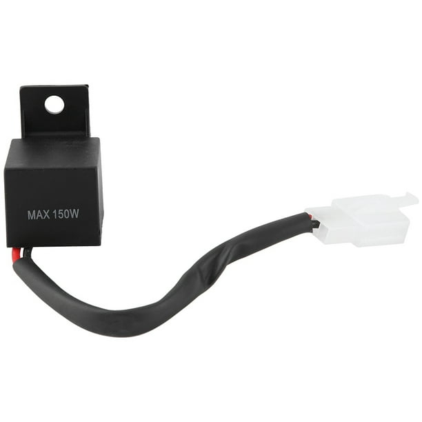 2-Pin Motorcycle Flasher Relay for LED Turn Signal Bulbs Hyper Flash Relay 